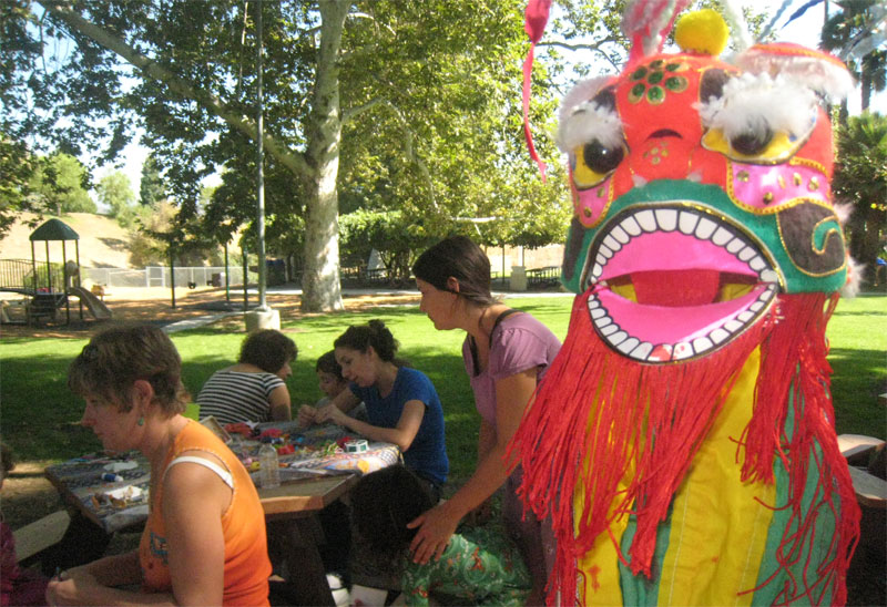 Our Chinese Dragon Oversees the FanFare