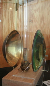 Old lighthouse lamp